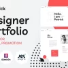 Patrick Designer Portfolio Website for Personal Promotion WordPress Theme 1.0.0破解版主题