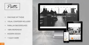 Patti Parallax One Page WordPress Theme 2.9.13 GPL Theme