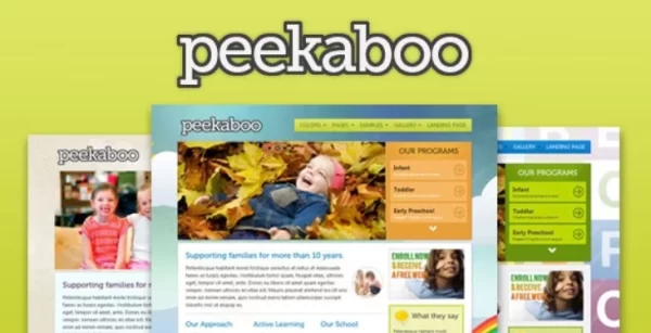 Pekaboo Children WordPress Theme 2.0 GPL Theme