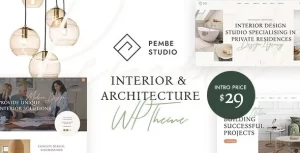 Pembe Interior Architecture WordPress Theme 1.0.3 GPL Theme