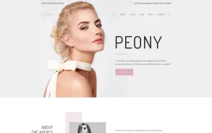 Peony Fashion Modelling Agency WordPress Theme 1.0.0 GPL Theme