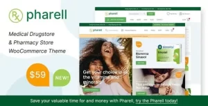 Pharell Medical Pharmacy Store 2.0.9 GPL Theme