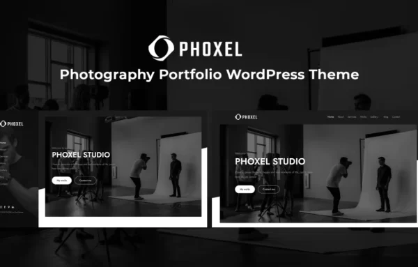 Phoxel Photography Portfolio WordPress Theme 1.0 GPL Theme