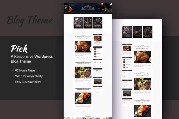 Pick Blogging Theme 2.0 GPL Theme