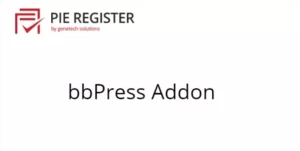 Pie Register bbPress Addon 1.6 GPL Plugins