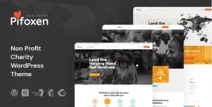 Pifoxen Nonprofit Charity WordPress Theme 1.1 GPL Theme