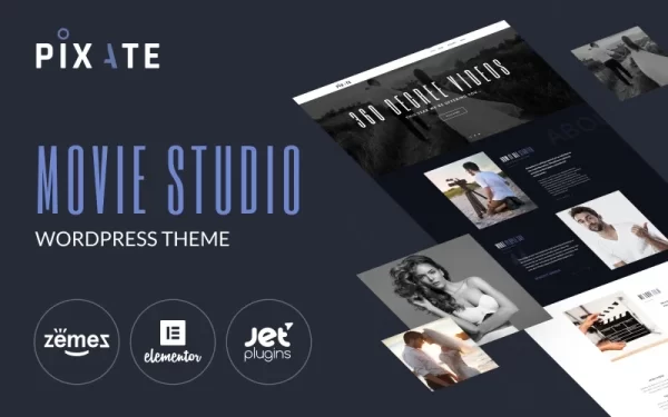 Pixate Movie Studio WordPress theme WordPress Theme 1.0.1 GPL Theme