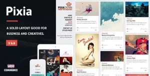 Pixia Showcase WordPress Theme 7 GPL Theme
