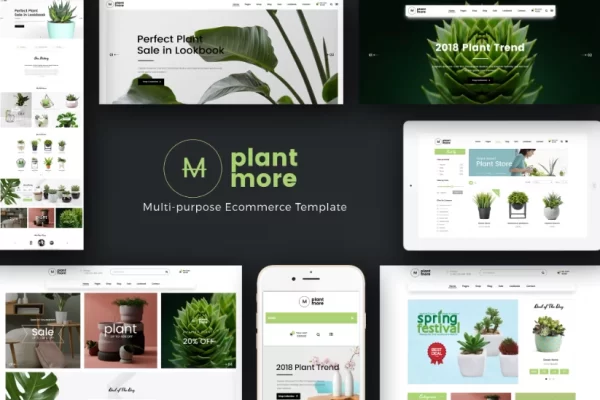 Plantmore Responsive WooCommerce WordPress Theme 1.2.0 GPL Theme