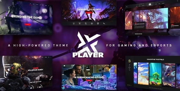PlayerX A High-powered Theme for Gaming and eSports 2.1 GPL Theme