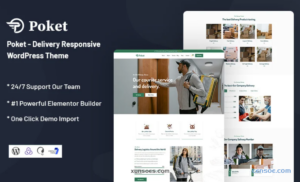 Poket Delivery Responsive WordPress Theme 1.0.7 GPL Theme