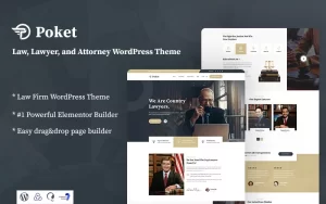 Poket Lawyer And Attorney Responsive WordPress Theme 1.0.0 GPL Theme