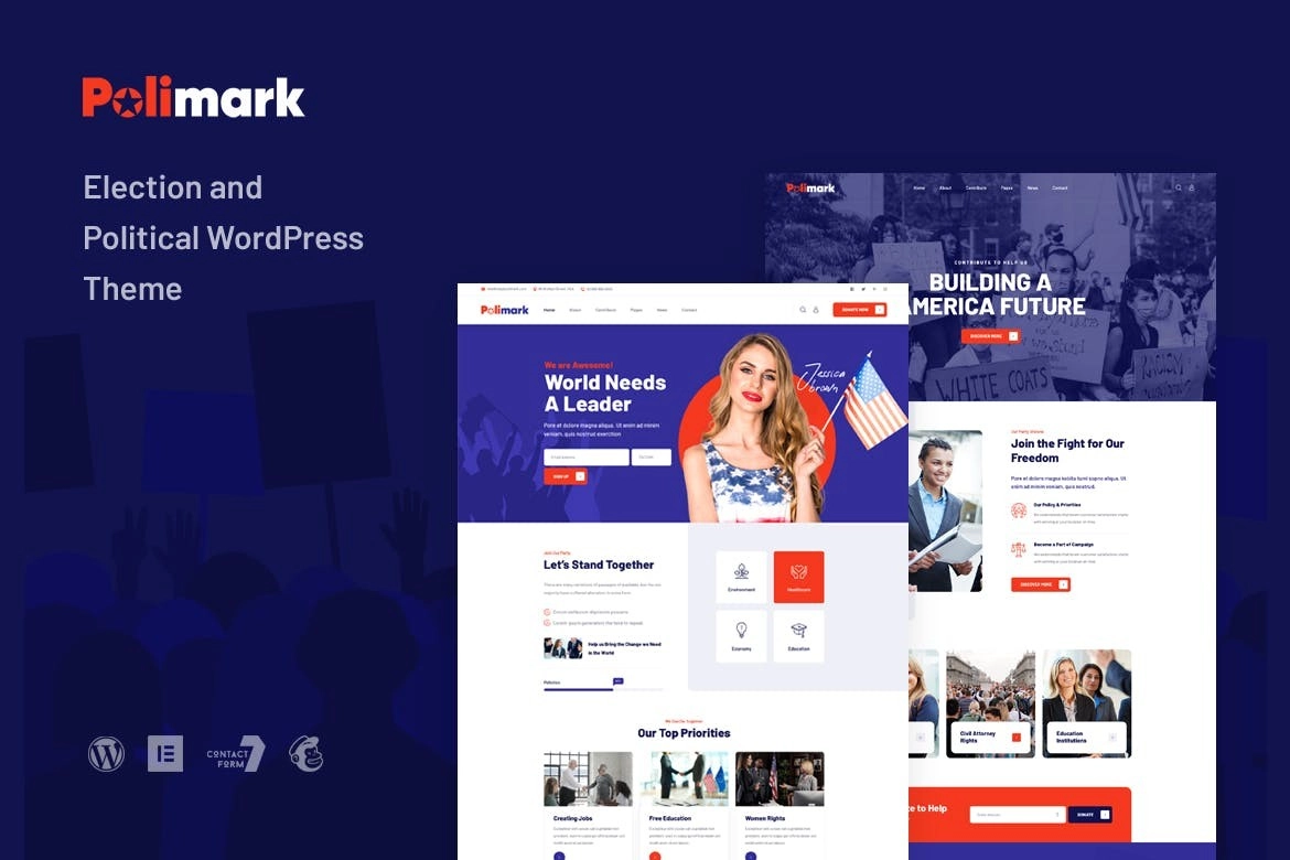 Polimark Election Political WordPress Theme 1.0.0 GPL Theme 1 Polimark Election Political WordPress Theme 1.0.0 GPL Theme