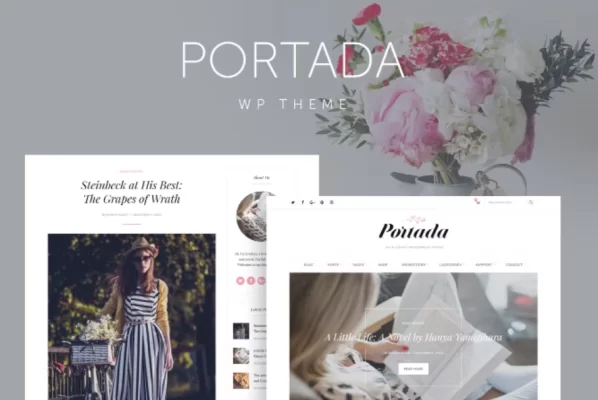 Portada Elegant Blog Blogging WordPress Theme 2.1 GPL Theme