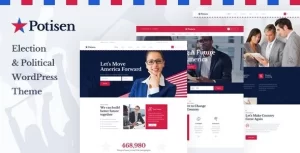 Potisen Election Political WordPress Theme 1.1.3 GPL Theme