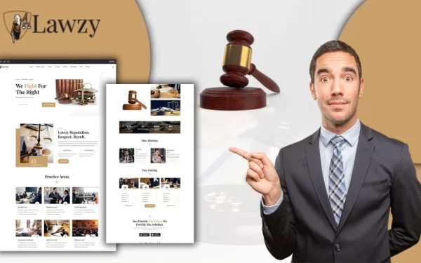 Powar-Lawzy Lawyers and Law Firm Landing Page WordPress Theme 1.0.0 GPL Theme