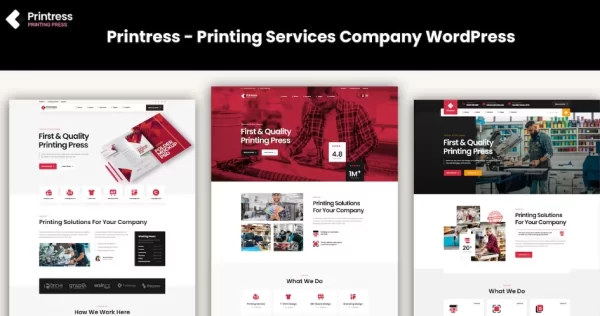 Printress Printing Services Company WordPress 1.0 GPL Theme
