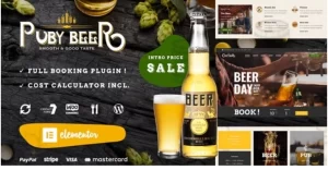 Puby Beer Brewery WP 1.1 GPL Theme