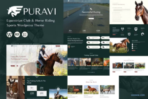 Puravi Equestrian Club Horse Riding Theme 1.0.1 GPL Theme