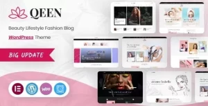 Qeen – Fashion Lifestyle Blog WordPress Theme 1.1 GPL Theme