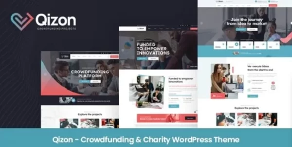 Qizon Crowdfunding Charity WordPress Theme 1.0.2 GPL Theme