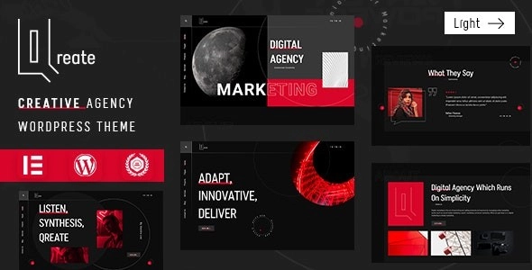 Qreate | Creative Agency WordPress Theme 1.3.2 GPL Theme 1 Qreate | Creative Agency WordPress Theme 1.3.2 GPL Theme
