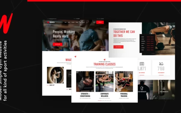 Quanca | Premium Gym Club WordPress Theme 1.1.0 GPL Theme