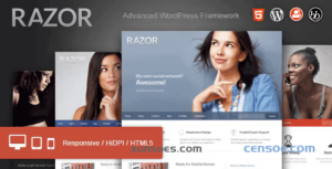 RAZOR CUTTING EDGE WORDPRESS THEME 1.1.9.7 GPL Theme