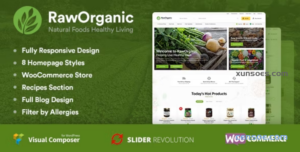 RawOrganic Healthy Food Store 1.0.4 GPL Theme
