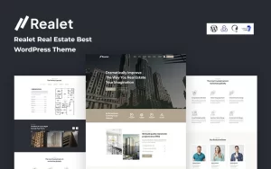 Realet Real Estate Best WordPress Theme 1.0.0 GPL Theme