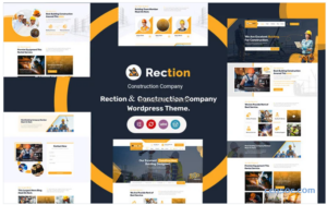 Rection Construction Company WordPress Theme 1.3 GPL Theme
