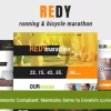 Redy Marathon Running Sports WordPress Theme 1.3.0破解版主题