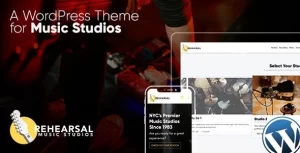 Rehearsal Music Studio WordPress Theme 1.3 GPL Theme