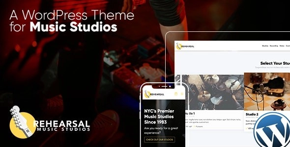 Rehearsal Music Studio WordPress Theme 1.3 GPL Theme 1 Rehearsal Music Studio WordPress Theme 1.3 GPL Theme