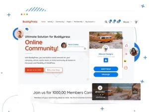 Reign WordPress BuddyPress Theme 7.0 GPL Theme