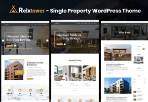 Relxtower Single Property Elementor WordPress 1.0 GPL Theme