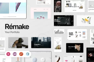 Remake Minimalist Portfolio Theme 1.1.7 GPL Theme