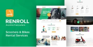 Renroll Scooter Bike Rentals Theme 7.1 GPL Theme