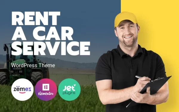 Rentallo Farming Equipment Machinery Rentals WordPress Theme 1.0.1 GPL Theme