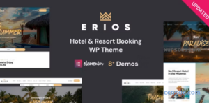 Resort Hotel WordPress Theme | Erios 1.2.5 GPL Theme