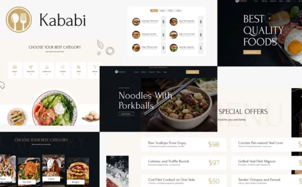 Restaurant WordPress Theme Kababi 1.0.1 GPL Theme