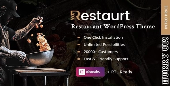 Restaurt Restaurant WordPress Theme 1.0.1 GPL Theme