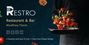 Restro Restaurant Bar WordPress Theme 1.3 GPL Theme