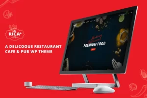 Rica Plus A Delicious Restaurant, Cafe Pub WP 2.1 GPL Theme