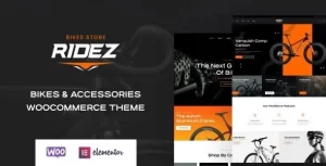 Ridez Bike Shop Elementor WordPress Theme 1.0.5 GPL Theme