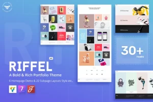 Riffel A Bold Rich Portfolio Theme 1.7.4 GPL Theme