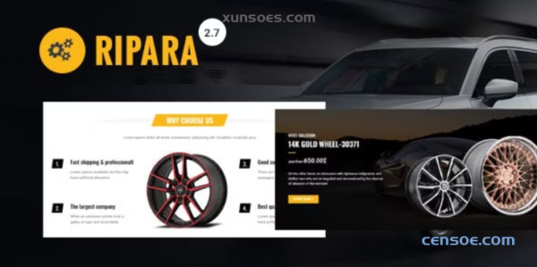 Ripara Auto Repair Car WooCommerce WordPress Theme 3.1 GPL Theme