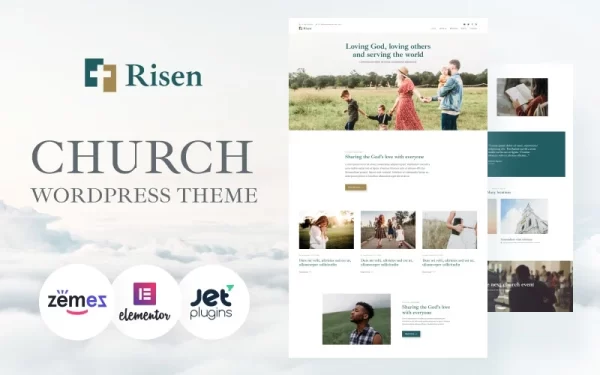 Risen Neat WordPress Theme Church WordPress Theme 1.0.0 GPL Theme