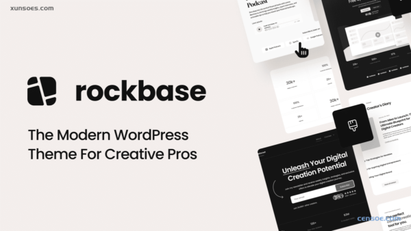 Rockbase A WordPress theme for creative pro’s 1.2.0 GPL Theme
