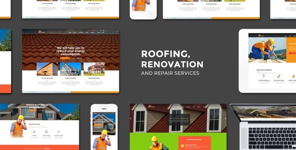 Roofing Renovation Repair Service WordPress Theme 2.8 GPL Theme 1 Roofing Renovation Repair Service WordPress Theme 2.8 GPL Theme